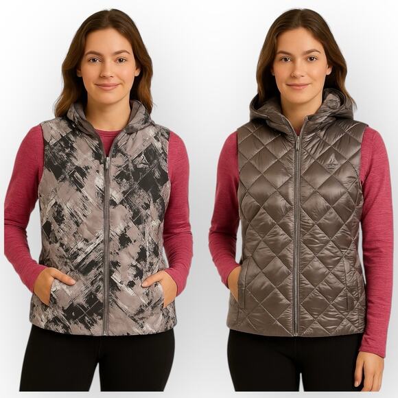 Gerry Weber Jackets & Blazers - Gerry Reversible Packable Down Vest S Hooded Lightweight NWT Travel